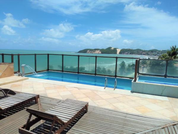 Na zdjęciu widoczny jest obiekt Flat a beira mar, vista lateral - Araça 408 położony w mieście Natal.