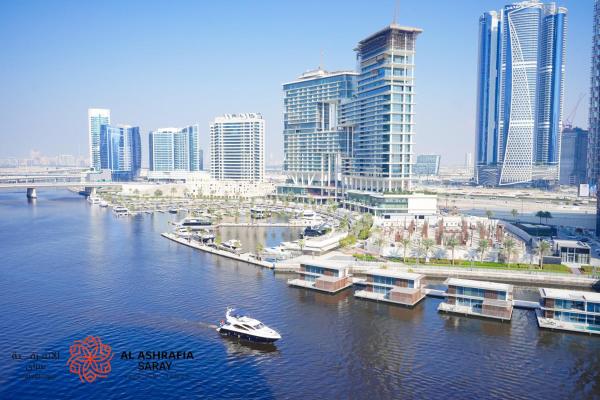 Na fotografii je vidět objekt Al Ashrafia Saray Marvelous 1 BR - Damac Maison - Canal View nacházející se ve městě Dubaj.