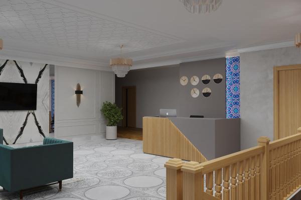Na fotografii je vidět objekt Xabib&son's hotel nacházející se ve městě Buchara.