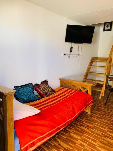 A la foto es mostra l'objecte Quincho de lalo situat a la ciutat de Esquel.