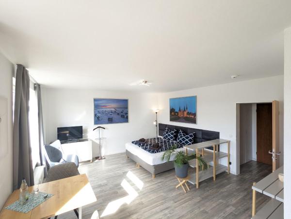 På billedet ses objektet Business-Apartment Rathausstraße - 34qm Privatssphäre beliggende i byen Bargteheide.