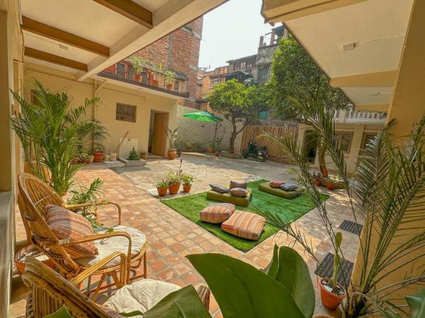 The Melo pomelo courtyard. ( Right in between Thamel and basantapur durbar square), Kathmandu