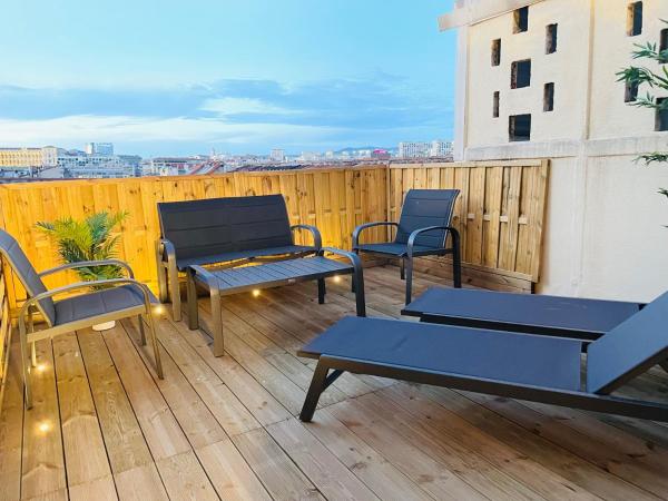 Honoré - Rooftop avec vue - Appartement T3 atypique Centre ville Vieux Port proche Opéra, Marsiglia