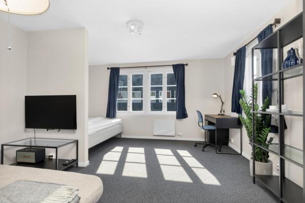 La photo montre l'objet Central Studio Apartment in Stavanger situé dans la ville de Stavanger.