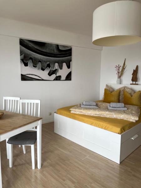 På billedet ses objektet Cityapartment im 33. Stock beliggende i byen Augsburg.