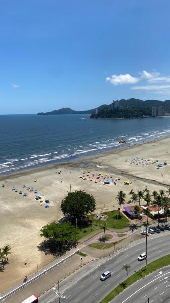 A la foto es mostra l'objecte Apartamento Frente ao Mar Santos situat a la ciutat de Santos.