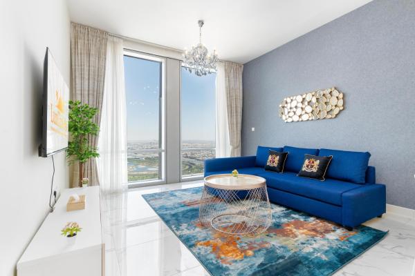 A la foto es mostra l'objecte Lux BnB I Amna Tower I Panaromic Views situat a la ciutat de Dubai.