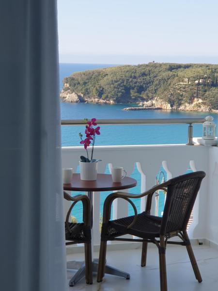 The photo shows the Valtos View located in the city of Parga.