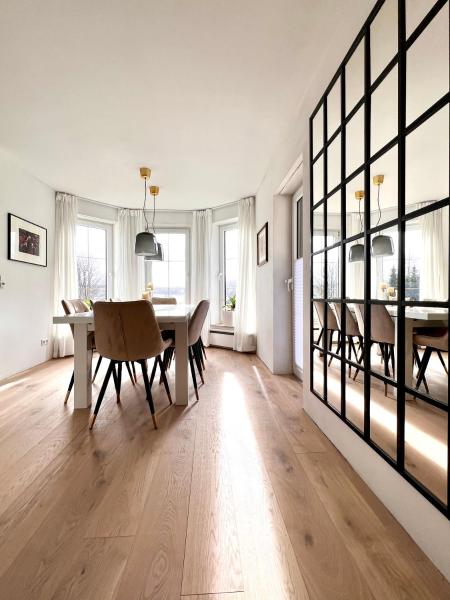 A la foto es mostra l'objecte Luxus Ferienhaus Erzgebirge in Alleinlage situat a la ciutat de Fürstenau.