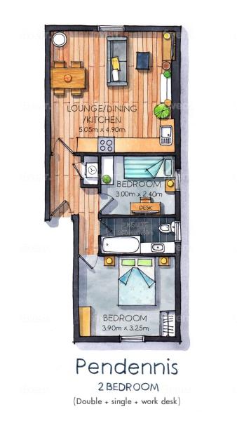 Foto 9: Pendennis - Bright Victorian flat, sea views & close to beach