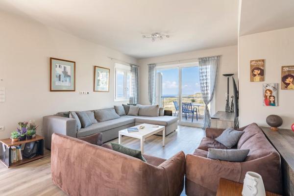照片显示了位于Lygaria市的Cosy, Sea View villa ''Andreas'' close to beach物件。