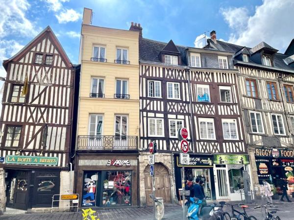 På bilden syns objektet La Porte Cauchoise - Hypercentre coquet branché som ligger i staden Rouen.