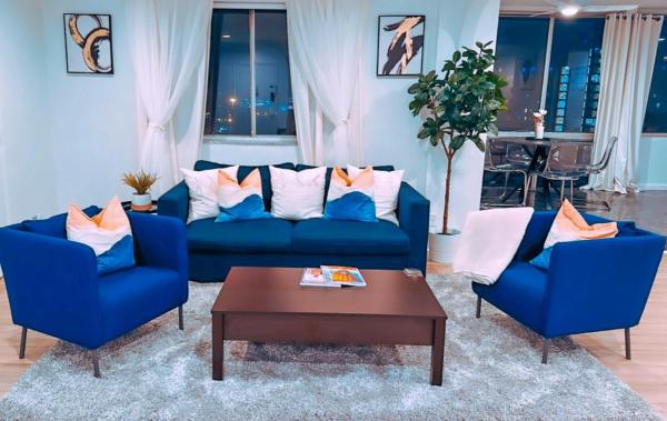 På billedet ses objektet Highrise luxury two bedroom condo in Downtown Atlanta within minutes!! beliggende i byen Atlanta.