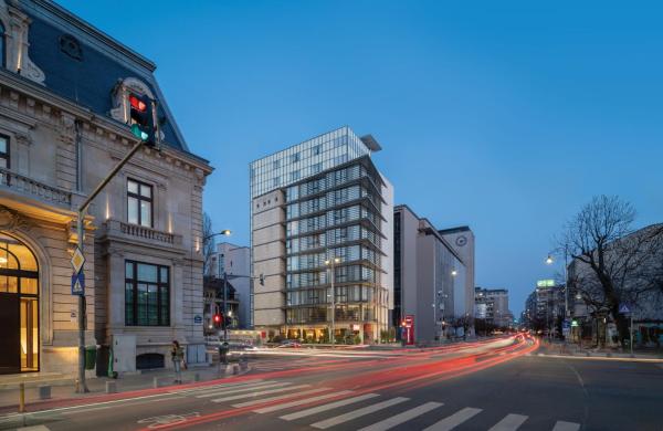 Na zdjęciu widoczny jest obiekt Leonardo Hotel Bucharest City Center położony w mieście Bukareszt.