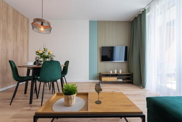 Na zdjęciu widoczny jest obiekt Apartament Mglisty Poranek - Laguna Beskidów - Dream Apart położony w mieście Zarzecze.