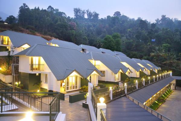 Na zdjęciu widoczny jest obiekt Munnar Tea Hills Resort - MTHR położony w mieście Munnar.
