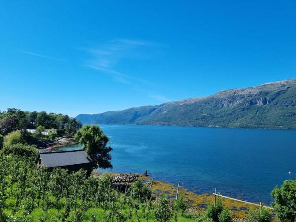 Na fotografii je vidět objekt Leilighet v Hardangerfjorden nacházející se ve městě Grimo.