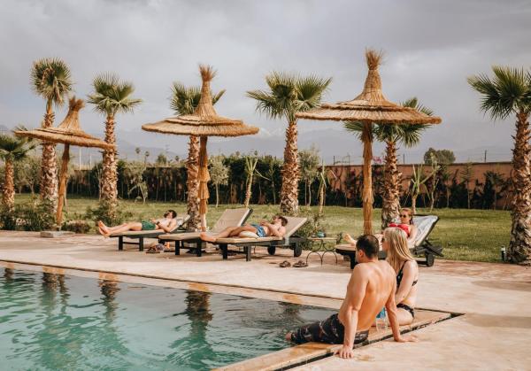 Na zdjęciu widoczny jest obiekt Aghmat Lodge Guest house położony w mieście Marrakesz.