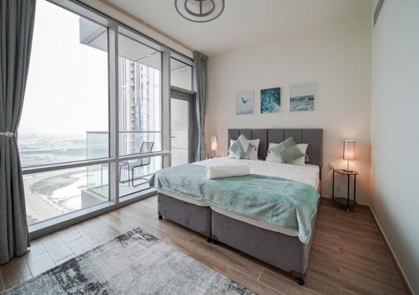 Na fotografii je vidět objekt The stylish Meera tower 3606 apartment in Al Habtoor city nacházející se ve městě Dubaj.
