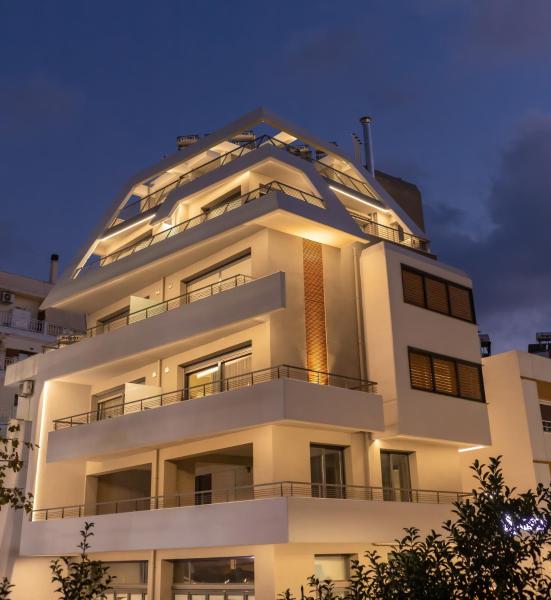照片显示了位于Volos市的Aeson Premium Living物件。