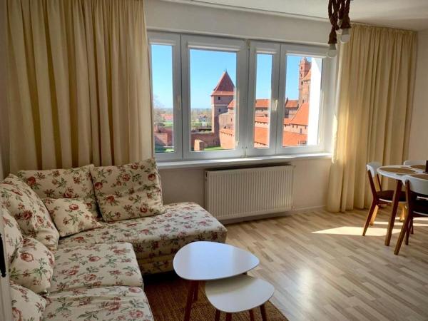 En la foto se muestra el objeto Widok Zamku o poranku ubicado en la ciudad de Malbork.