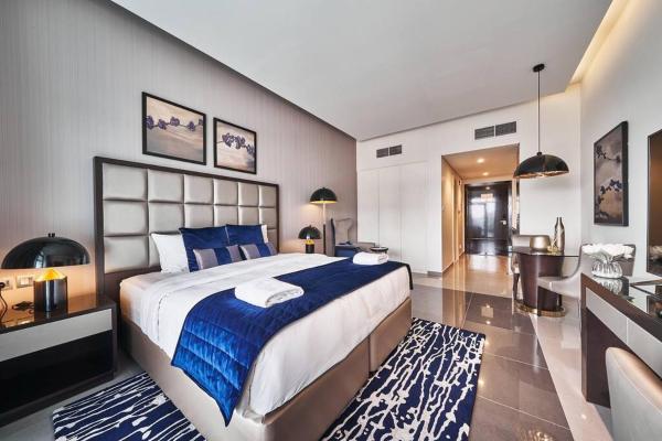 Na fotografii je vidět objekt 5* Studio, 10min walk to Dubai Mall, 1min Bay Sqr nacházející se ve městě Dubaj.