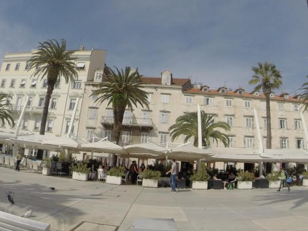 Na fotografii je vidět objekt Promenade apartment nacházející se ve městě Split.