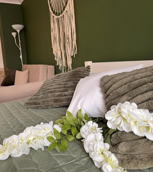 Na fotografii je vidět objekt Apartament na Starówce Boho nacházející se ve městě Łąka.
