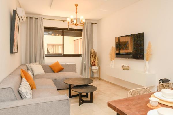 A la foto es mostra l'objecte Stylish Apartment with a pool in the Center of Marrakesh situat a la ciutat de Marràqueix.