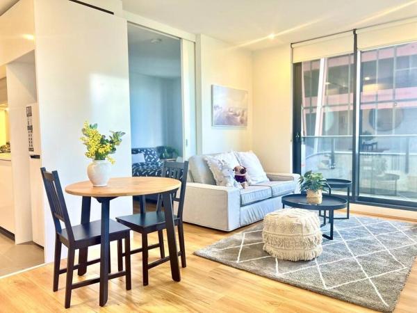 A la foto es mostra l'objecte Contemporary 2-Bed Apartment in Melbourne CBD situat a la ciutat de Melbourne.