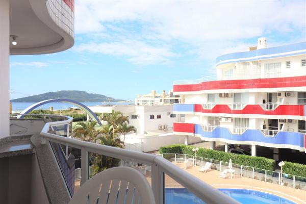 På billedet ses objektet Vista para o mar e piscina - HB30F beliggende i byen Florianópolis.