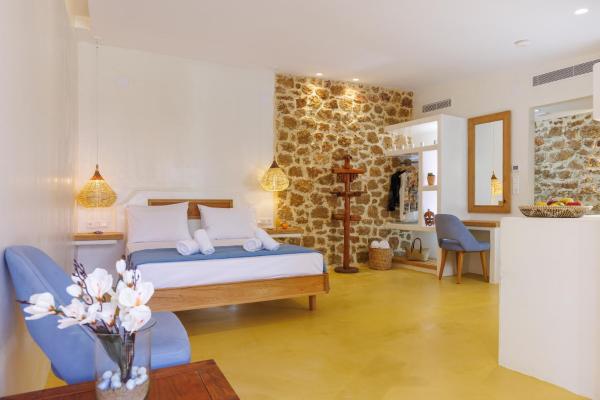 En la foto se muestra el objeto Dolphin Studios ubicado en la ciudad de Malia.