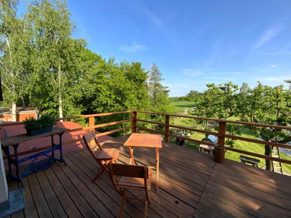 Nella foto è visibile l'oggetto Wohnen im Grünen in der Nähe von Leipzig situato nella città di Machern.