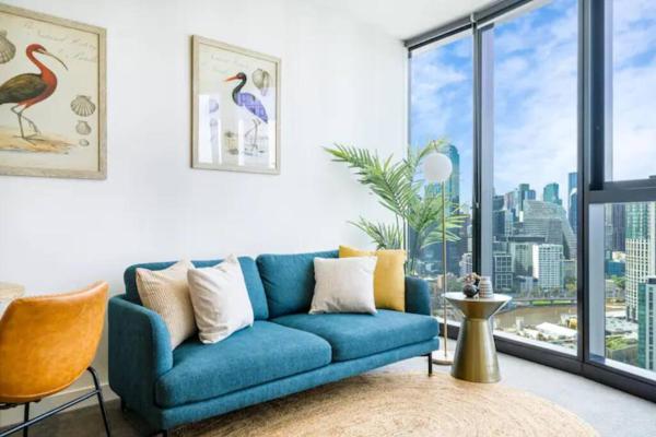 A la foto es mostra l'objecte Designer SouthbankAptLvl38 AMAZINGVIEW freeparking#SH38 situat a la ciutat de Melbourne.
