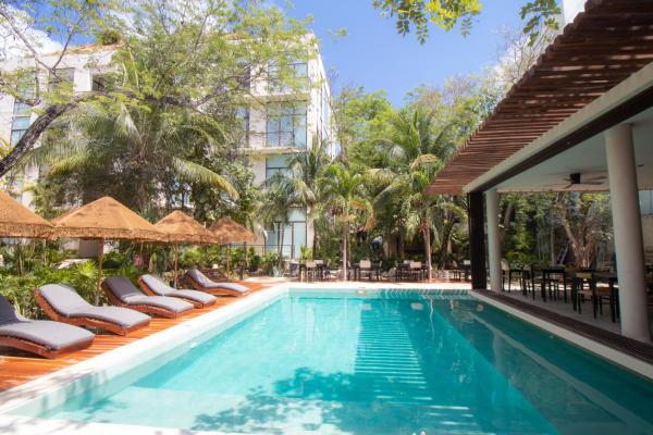 Na zdjęciu widoczny jest obiekt Prana Boutique Hotel Tulum położony w mieście Tulum.