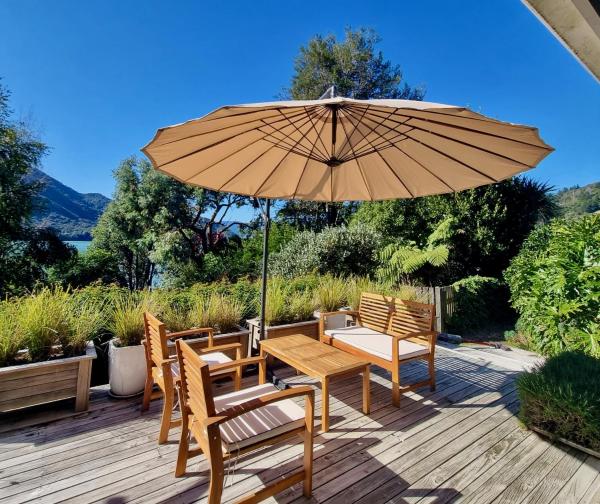 På bilden syns objektet Pukenui Paradise - Havelock Holiday Home som ligger i staden Havelock.