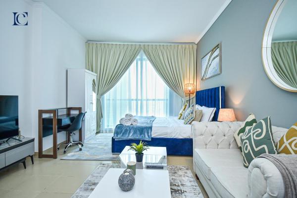 Na fotografii je vidět objekt Luxury Escapes - Lake View Brand New Studio in X1 Tower JLT nacházející se ve městě Dubaj.