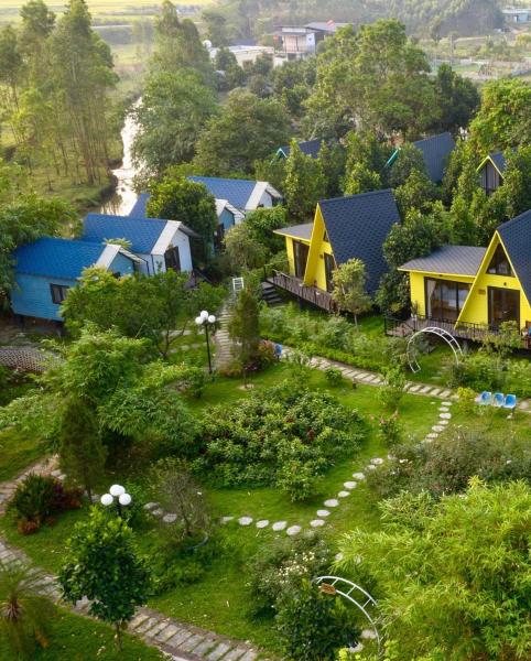 Kuvassa näkyy kohde Trúc An Village, joka sijaitsee kaupungissa Trung Mậu.