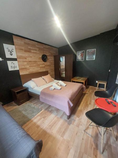 A la foto es mostra l'objecte Funky garage studio situat a la ciutat de Gdańsk.