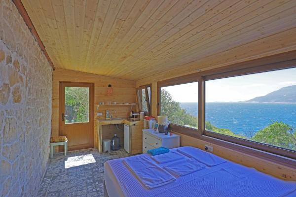 A la foto es mostra l'objecte Muhteşem deniz manzaralı ağaç ev situat a la ciutat de Kas.