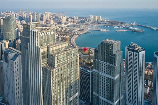 Kuvassa näkyy kohde The Westin Qingdao, joka sijaitsee kaupungissa Fushansuo.
