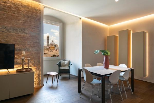 På billedet ses objektet PALAZZO RINUCCINI - TORRE Apartment beliggende i byen Siena.