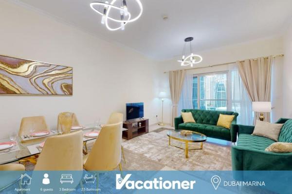 Na fotografii je vidět objekt The Zen Tower - Peace Three Bedroom nacházející se ve městě Dubaj.