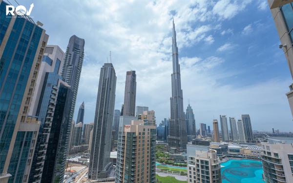 Na zdjęciu widoczny jest obiekt Luxury 2 Bedroom Suite with Full Burj Khalifa View położony w mieście Dubaj.