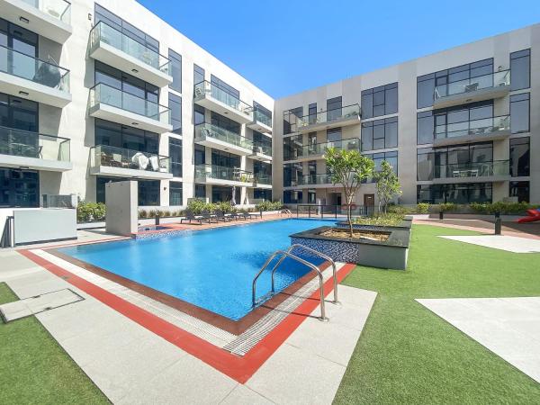 Na fotografii je vidět objekt ALiving Duplex Studio Aria JVC nacházející se ve městě Dubaj.