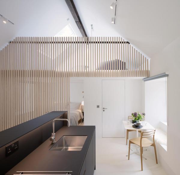 A la foto es mostra l'objecte Eastside - Architect designed retreat with wood-fired sauna situat a la ciutat de Carlops.