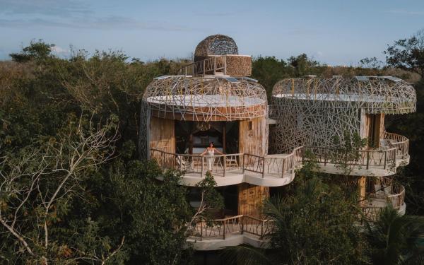 Na zdjęciu widoczny jest obiekt Kan Tulum Hotel położony w mieście Tulum.