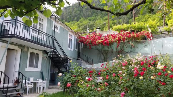Na fotografii je vidět objekt Guest House Green Rose nacházející se ve městě Bordžomi.