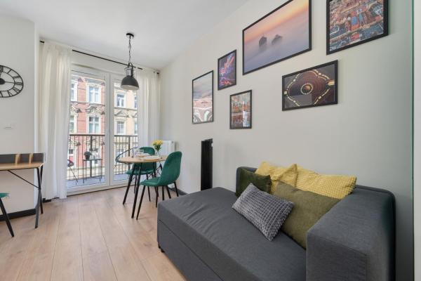 A la foto es mostra l'objecte Cozy Studio Wroclaw Nadodrze for 3 Guests with Balcony by Noclegi Renters situat a la ciutat de Wrocław.
