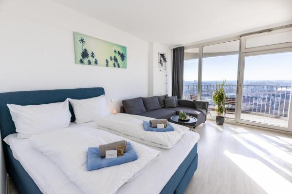 På billedet ses objektet Arbio I Balcony Apartments Augsburg beliggende i byen Augsburg.